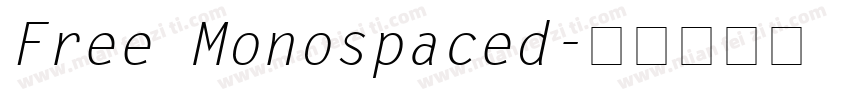 Free Monospaced字体转换